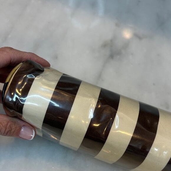 Kate Spade Striped Travel Cosmetic Case Pouch Clutch - Picture 12 of 16